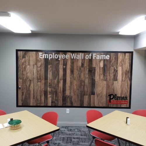 Plevna-employee-wall-of-fame-wall-wrap
